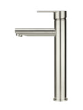 Round Paddle Tall Basin Mixer - PVD Brushed Nickel - MB04PD-R2-PVDBN