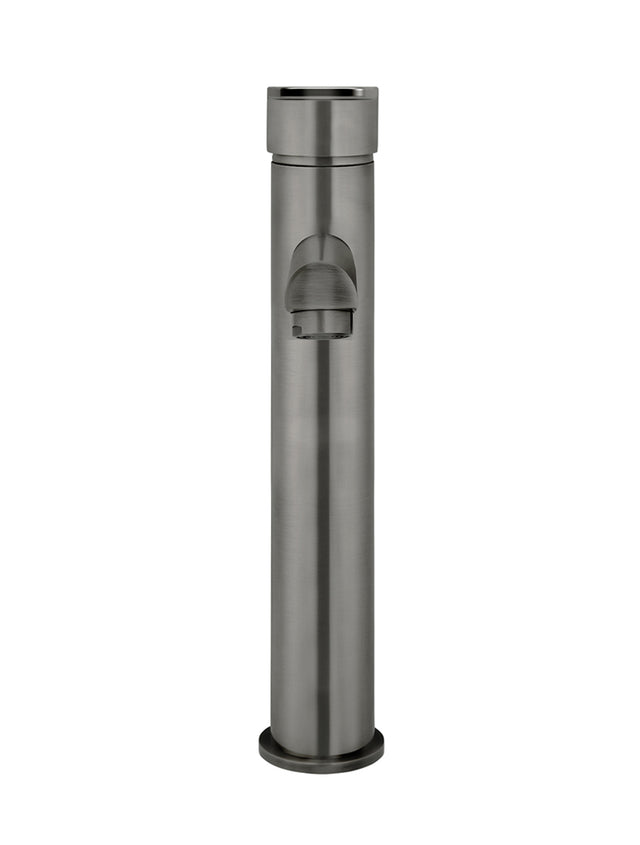 Round Paddle Tall Basin Mixer - Shadow Gunmetal (SKU: MB04PD-R2-PVDGM) by Meir
