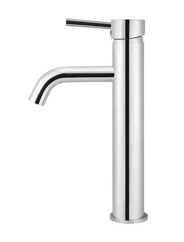 Meir Round Tall Basin Mixer - Polished Chrome