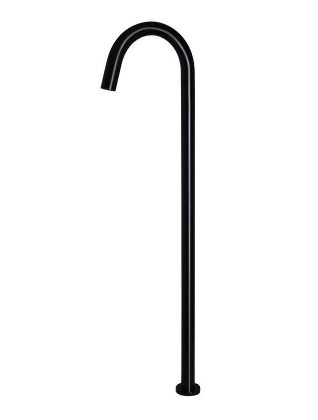 Round Freestanding Bath Spout - Matte Black (SKU: MB06) by Meir