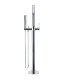 Round Freestanding Bath Spout and Hand Shower - Polished Chrome - MB09-C