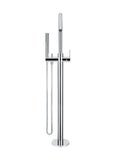 Round Paddle Freestanding Bath Spout and Hand Shower - Polished Chrome - MB09PD-C