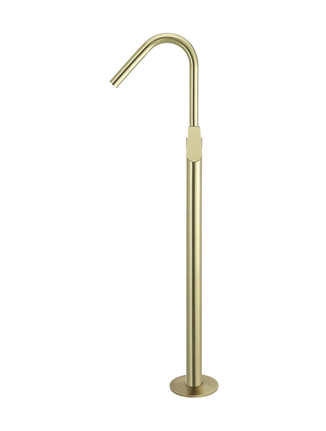 Round Paddle Freestanding Bath Spout and Hand Shower - PVD Tiger Bronze (SKU: MB09PD-PVDBB) by Meir