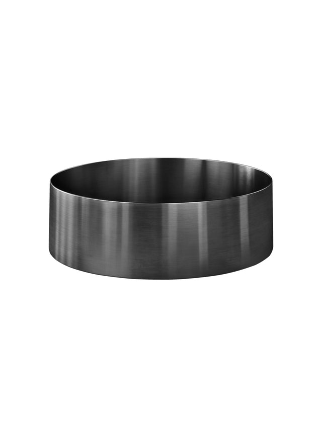Lavello Round Steel Bathroom Basin 380 x 110 - PVD Shadow (SKU: MBRP-380110-PVDGM) by Meir