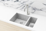 Lavello Kitchen Sink - One and Half Bowl 670 x 440 - PVD Brushed Nickel - MKSP-D670440-NK