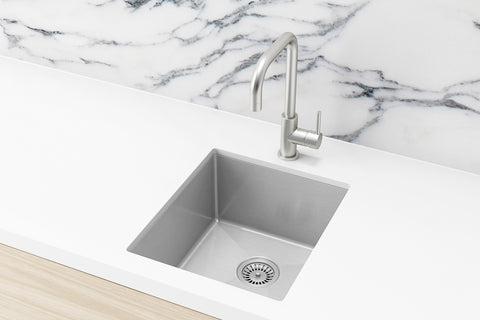 Lavello Kitchen Sink - Single Bowl 380 x 440 - PVD Brushed Nickel
