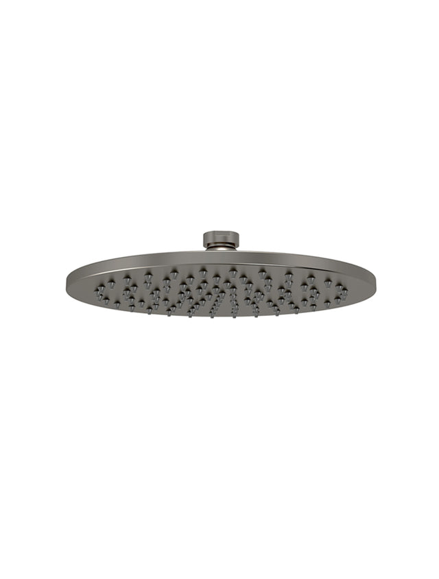 Round Shower Rose 200mm - Shadow Gunmetal (SKU: MH04-PVDGM) by Meir