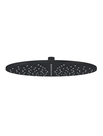 Round Shower Rose 300mm - Matte Black