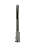 Round Gooseneck Kitchen Mixer Tap with Paddle Handle - Shadow Gunmetal - MK03PD-PVDGM