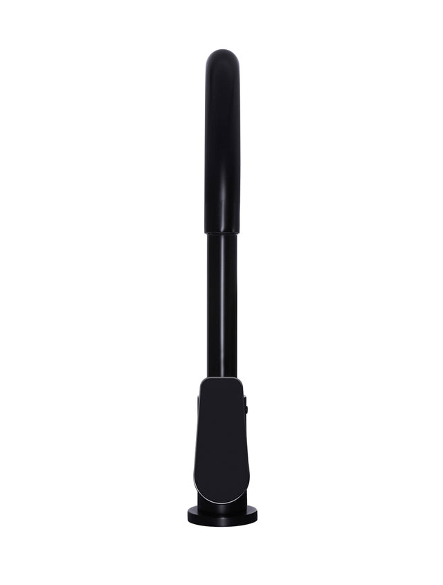 Round Gooseneck Kitchen Mixer Tap with Paddle Handle - Default Title (SKU: MK03PD) by Meir