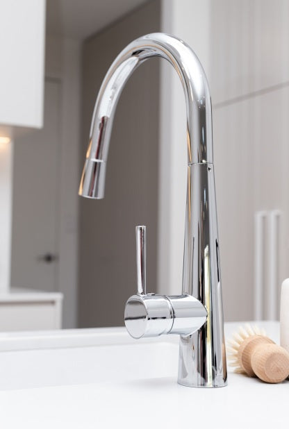 Pull Out Kitchen Mixer - Polished Chrome (SKU: MK07-C) by Meir