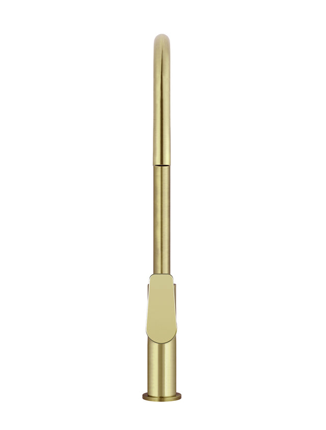 Round Paddle Piccola Pull Out Kitchen Mixer Tap - Default Title (SKU: MK17PD-PVDBB) by Meir