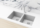 Lavello Kitchen Sink - Double Bowl 760 x 440 - PVD Brushed Nickel - MKSP-D760440-NK