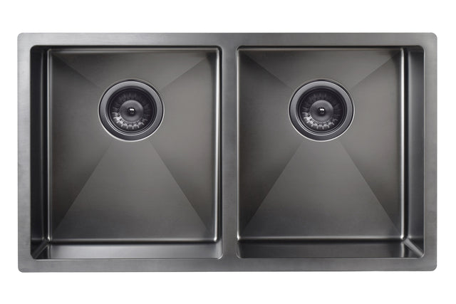 Lavello Kitchen Sink - Double Bowl 760 x 440 - Default Title (SKU: MKSP-D760440-PVDGM) by Meir