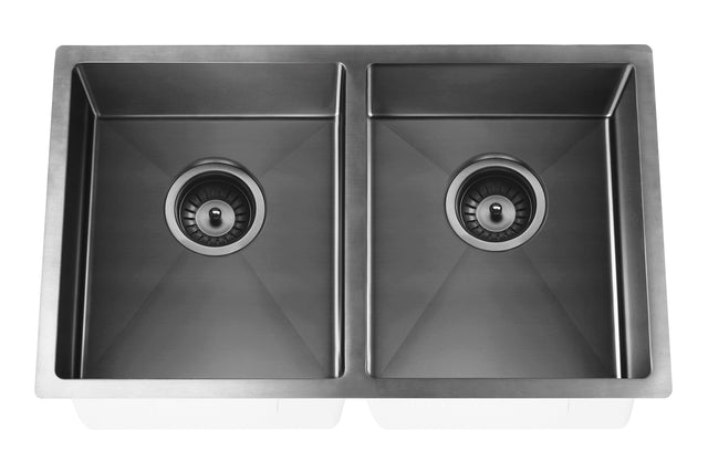 Lavello Kitchen Sink - Double Bowl 760 x 440 - Default Title (SKU: MKSP-D760440-PVDGM) by Meir