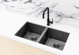 Lavello Kitchen Sink - Double Bowl 760 x 440 - Gunmetal Black - MKSP-D760440-GM