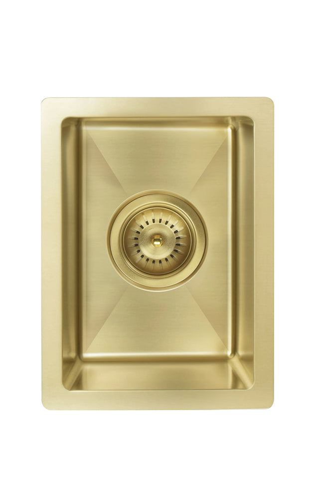 Lavello Bar Sink - Single Bowl 382 x 272 - Brushed Bronze Gold (SKU: MKSP-S322222-BB) by Meir