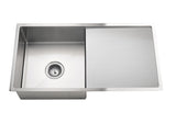 Lavello Kitchen Sink - Single Bowl & Drainboard 840 x 440 - PVD Brushed Nickel - MKSP-S840440D-NK