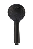 Round Hand Shower Three-Function - Matte Black - MP01-B