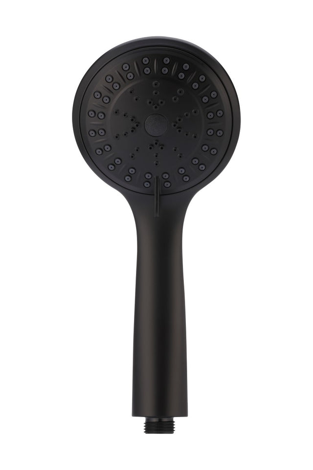 Round Hand Shower Three-Function - Matte Black (SKU: MP01-B) by Meir
