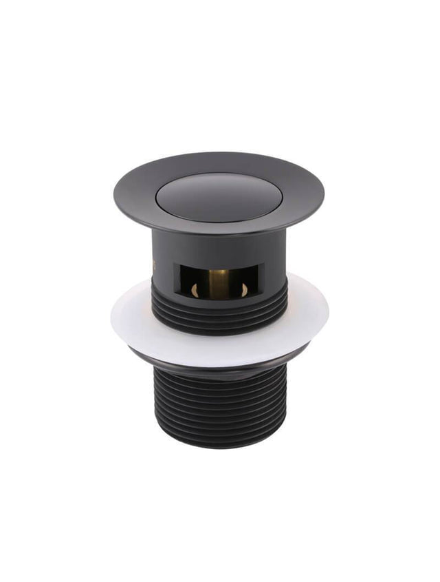 Basin Pop Up Waste 32mm - Overflow / Slotted - Matte Black (SKU: MP04-A) by Meir