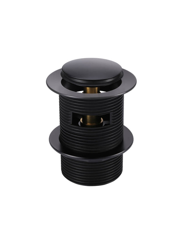 Pop Up Waste 40mm - Overflow / Slotted - Matte Black (SKU: MP04-A40) by Meir