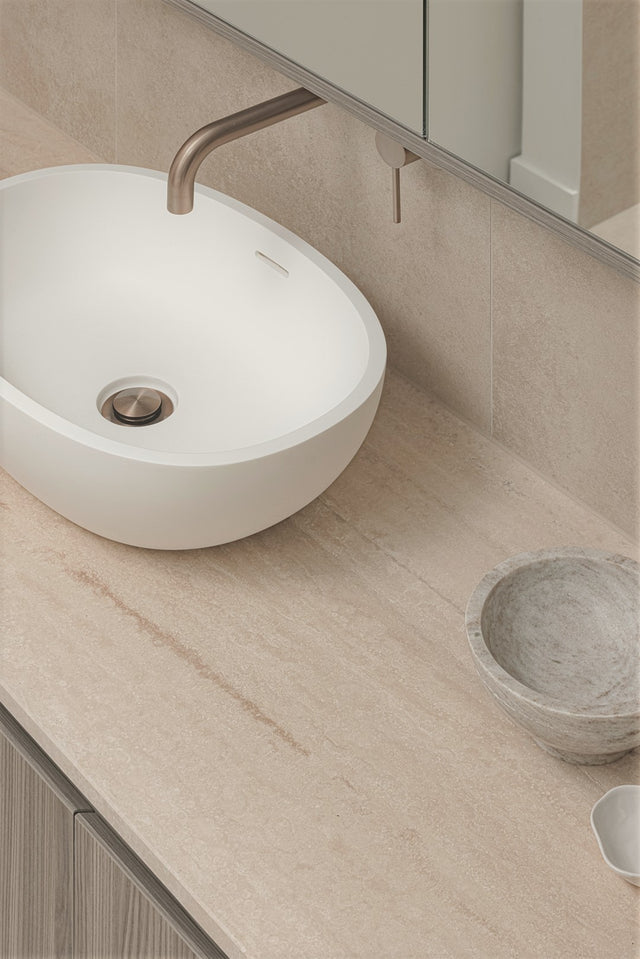 Basin Pop Up Waste 32mm - No Overflow / Unslotted - Champagne (SKU: MP04-B-CH) by Meir
