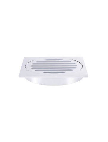 Meir Floor Shower Grate - 100mm - Polished Chrome