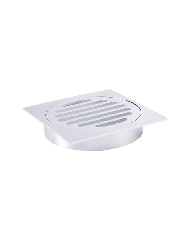 Square Floor Grate Shower Drain 100mm outlet - Default Title (SKU: MP06-100-C) by Meir