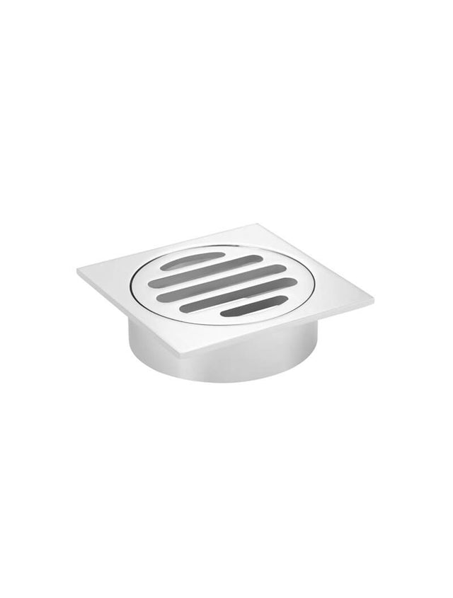 Square Floor Grate Shower Drain 80mm outlet - Default Title (SKU: MP06-80-C) by Meir