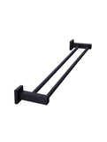 Meir Square Double Towel Rail 60cm - Matte Black - MR01