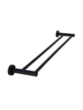 Meir Round Double Towel Rail 60cm - Matte Black - MR01-R