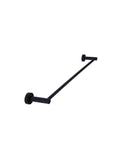 Round Single Matte Black Towel Rail 600mm - MR01-SR60