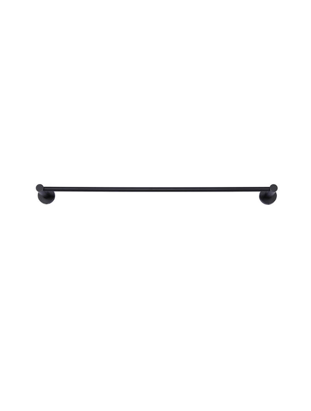 Round Single Towel Rail 600mm - Matte Black (SKU: MR01-SR60) by Meir