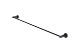 Round Single Towel Rail - Matte Black - MR01-SR90