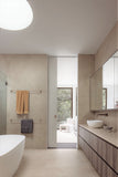 Round Single Towel Rail - Champagne - MR01-SR90-CH