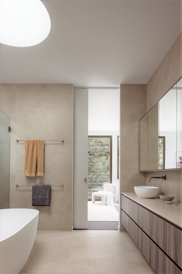 Round Single Towel Rail - Default Title (SKU: MR01-SR90-CH) by Meir