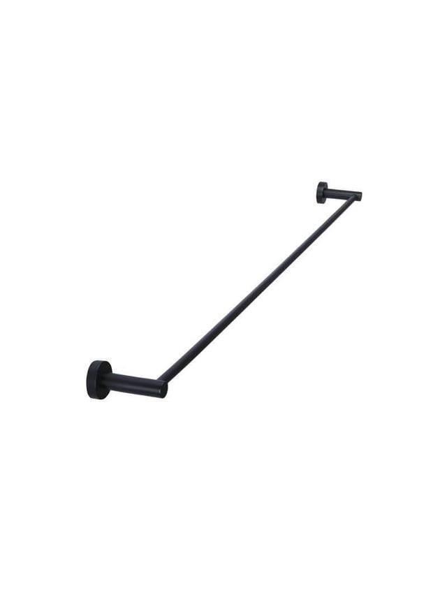 Round Single Towel Rail - Matte Black (SKU: MR01-SR90) by Meir