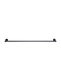 Round Single Towel Rail - Matte Black - MR01-SR90