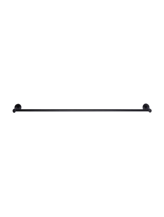 Round Single Towel Rail - Matte Black (SKU: MR01-SR90) by Meir