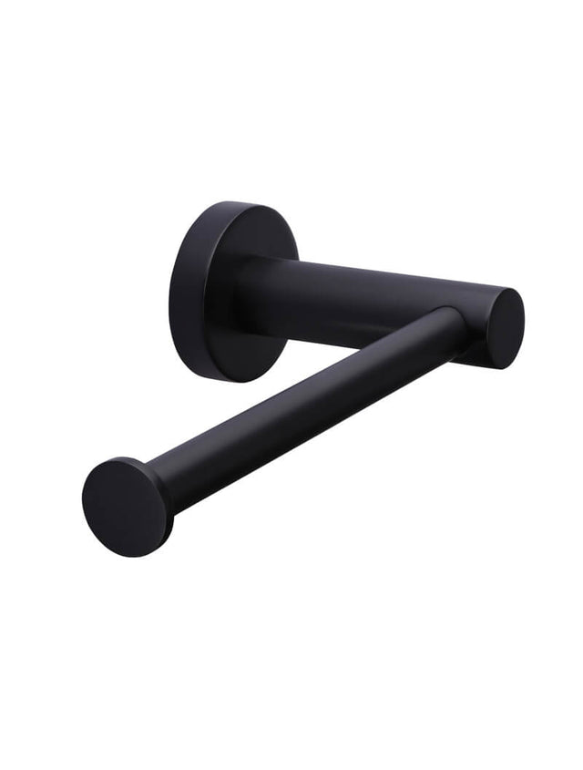 Round Toilet Roll Holder - Matte Black (SKU: MR02-R) by Meir