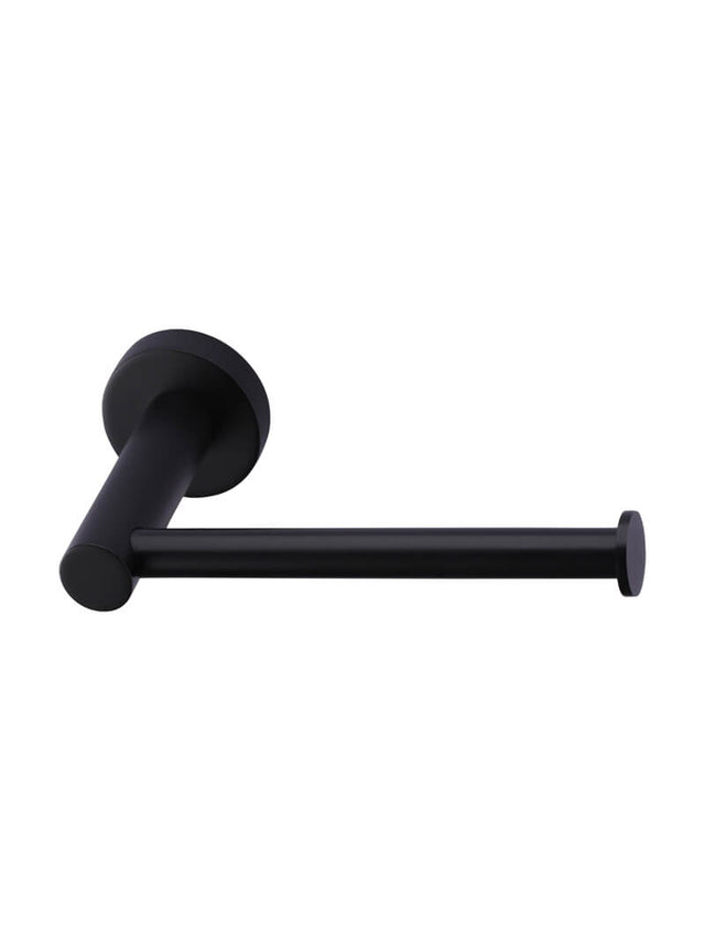 Round Toilet Roll Holder - Matte Black (SKU: MR02-R) by Meir