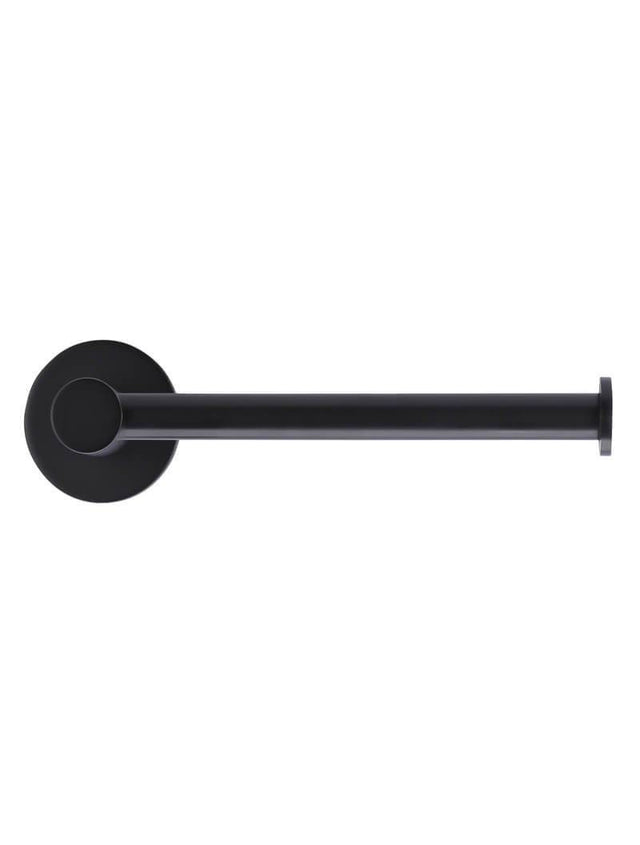 Round Toilet Roll Holder - Matte Black (SKU: MR02-R) by Meir