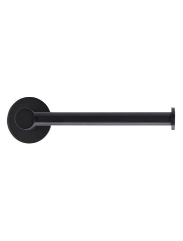 Round Matte Black Toilet Roll Holder