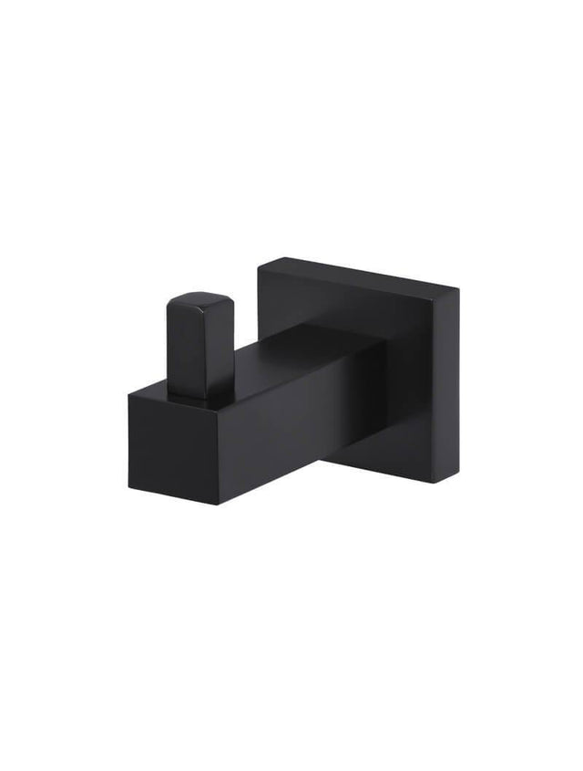 Square Robe Hook - Matte Black (SKU: MR03) by Meir