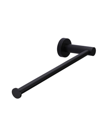 Round Matte Black Guest Towel Rail