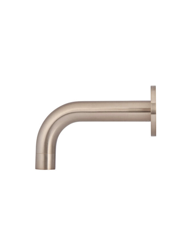 Universal Round Curved Spout 130mm - Champagne (SKU: MS05-130-CH) by Meir