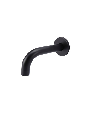 Universal Round Curved Spout 130mm - Matte Black