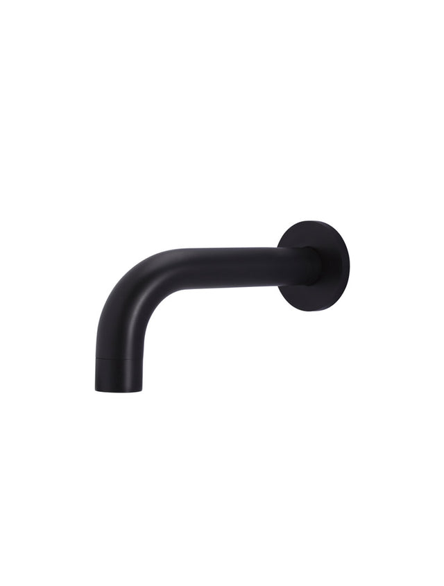 Universal Round Curved Spout 130mm - Matte Black (SKU: MS05-130) by Meir