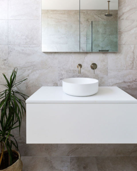 Round Combination Shower Rail, 200mm Rose, Single Function Hand Shower - Default Title (SKU: MZ0704-R-PVDBN) by Meir